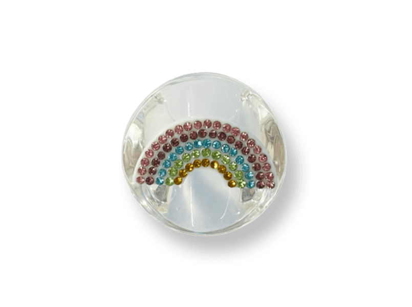 Crystal Rainbow Circle Ring