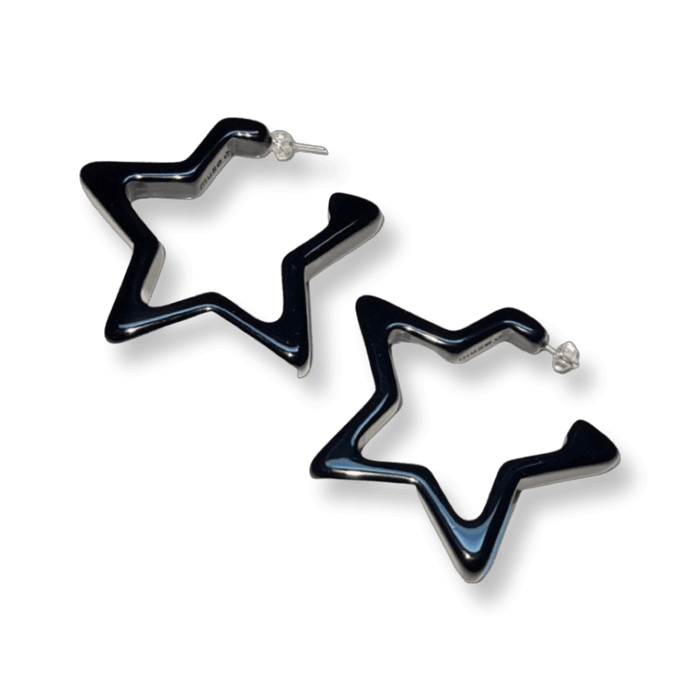 Star Hoop Earrings