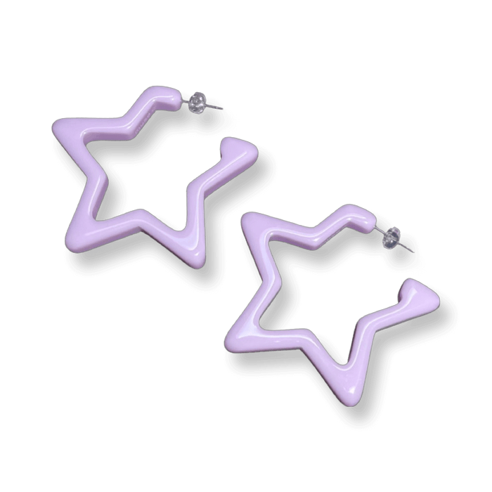 Star Hoop Earrings