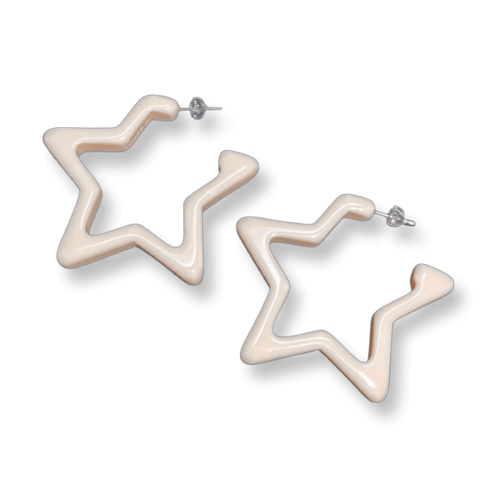 Star Hoop Earrings