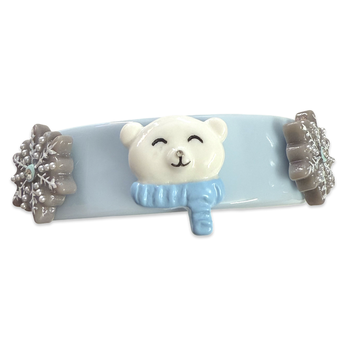 Polar Bear Snowflake Wide Cuff
