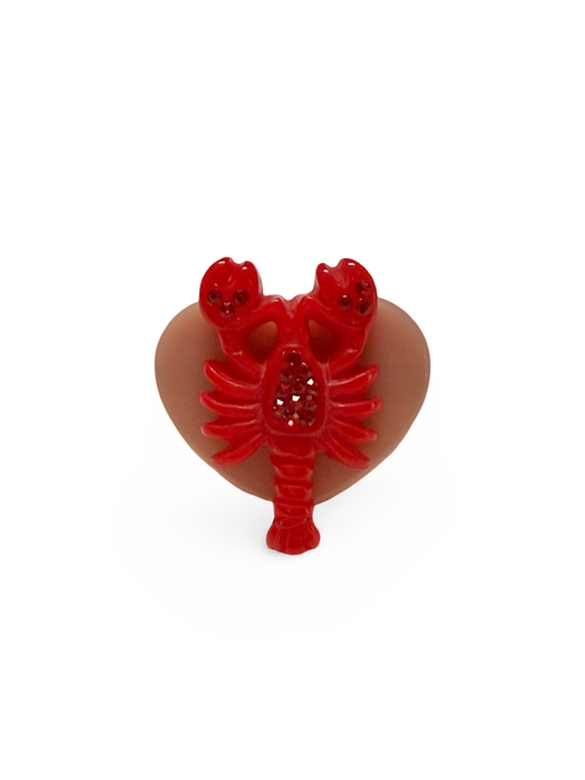 Crystal Lobster Circle and Heart LIMITED