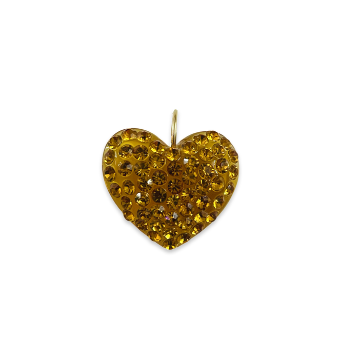 Large Crystal Heart Pendant