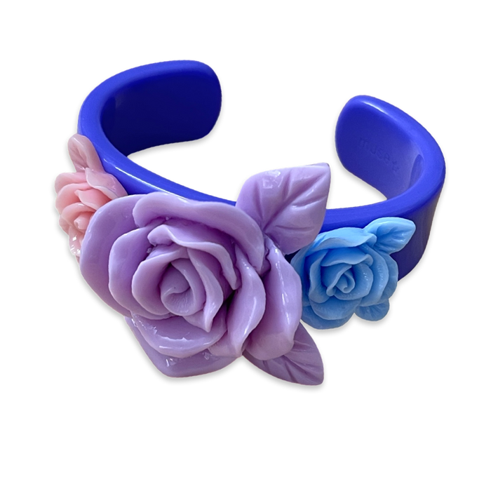 Large Rose Wide Cuff