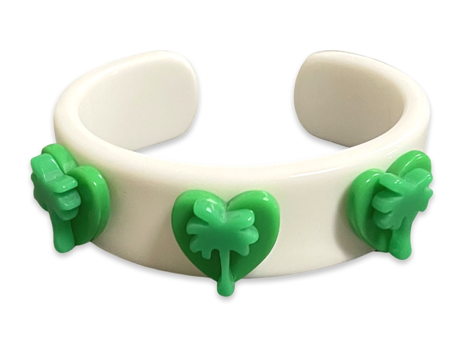 Palm Tree Wide Cuff Bracelet