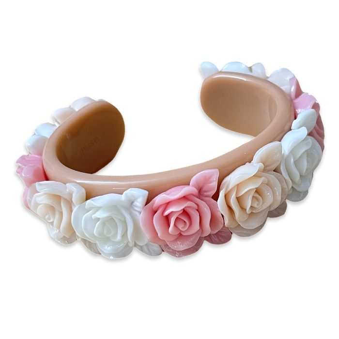 Rose Bouquet Wide Cuff