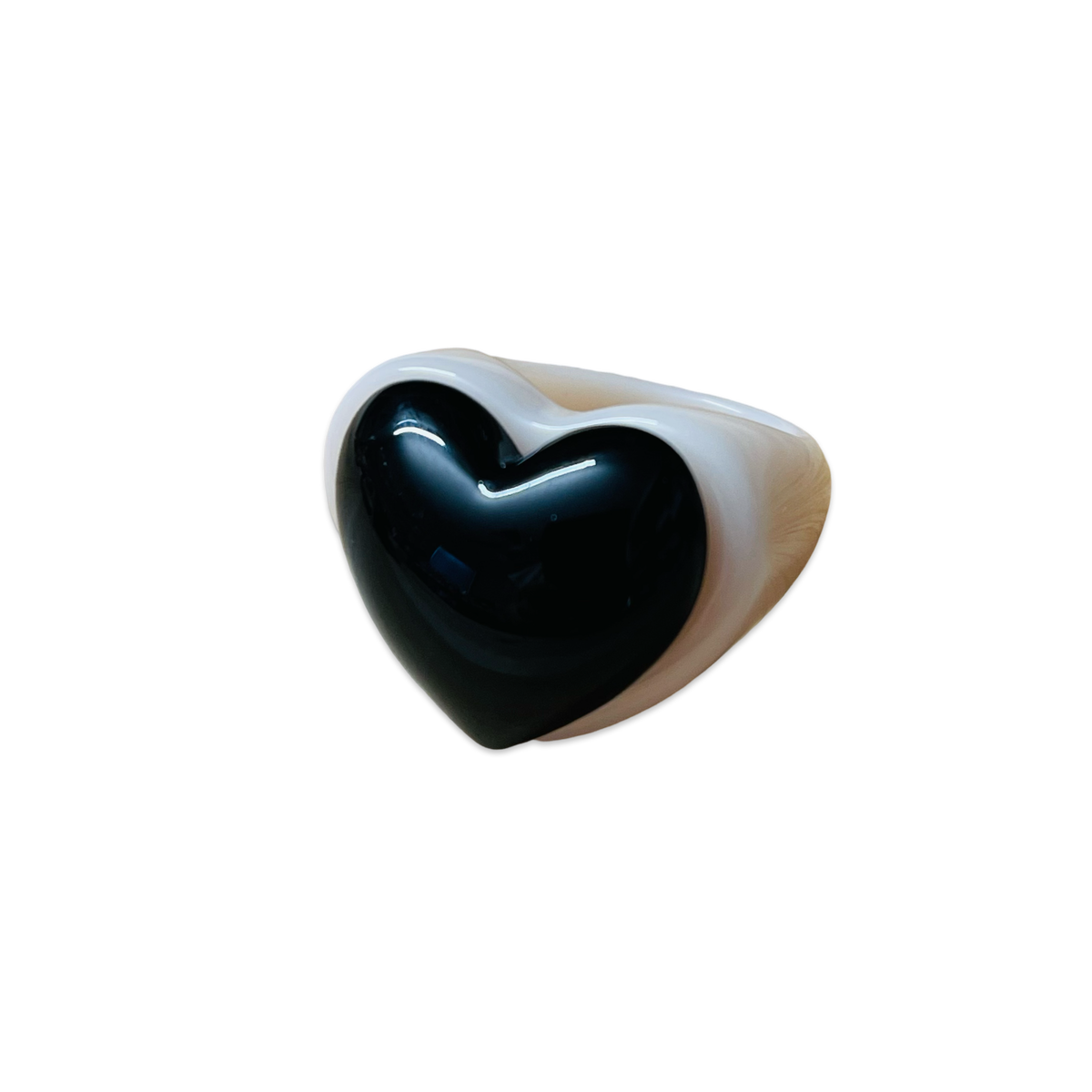 ☆nff☆ plump heart ringblack nff1 F8C0FDA3-368C-4CEC-A58A-