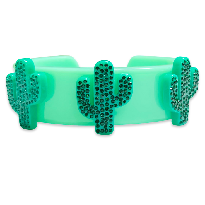 Cactus Wide Cuff Bracelet