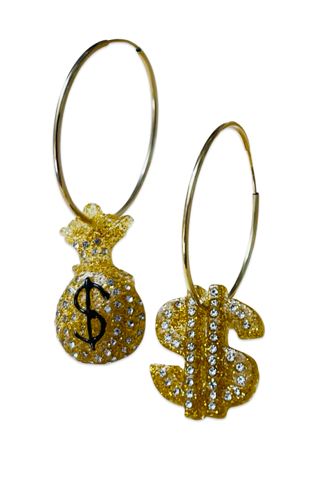 Money Charms 14KT Gold-Filled Hoops