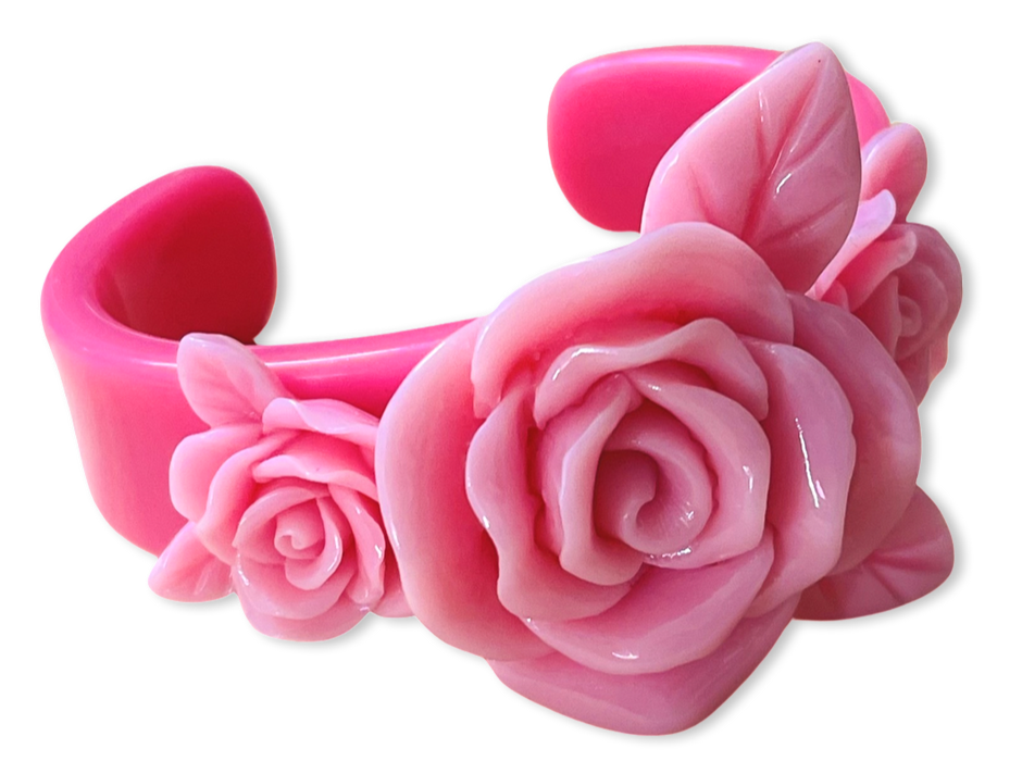 Extra Large Rose Wide Cuff