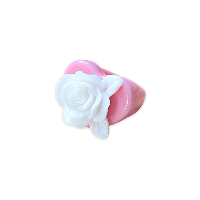 Rose Heart Ring