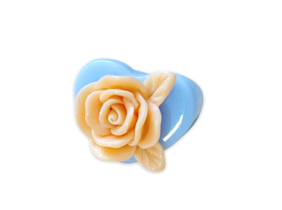 Medium Rose Heart Ring