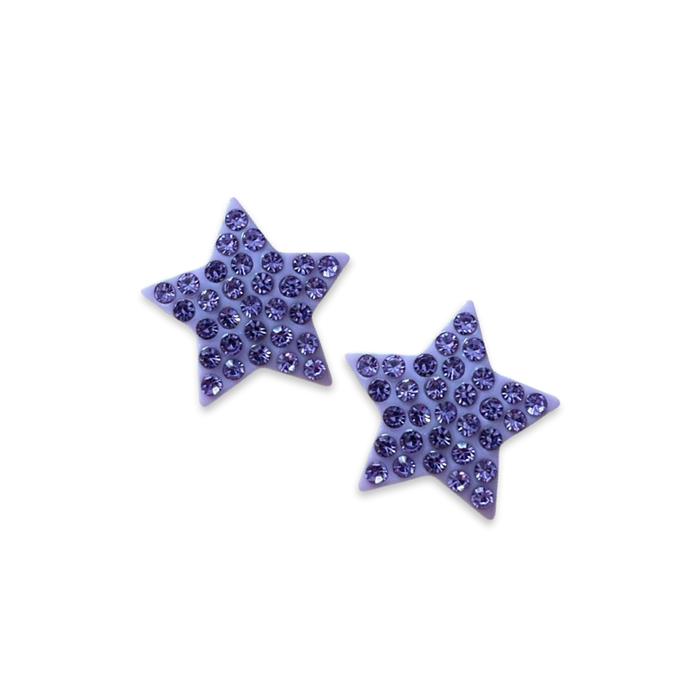 Large Crystal Star Statement Stud Earrings