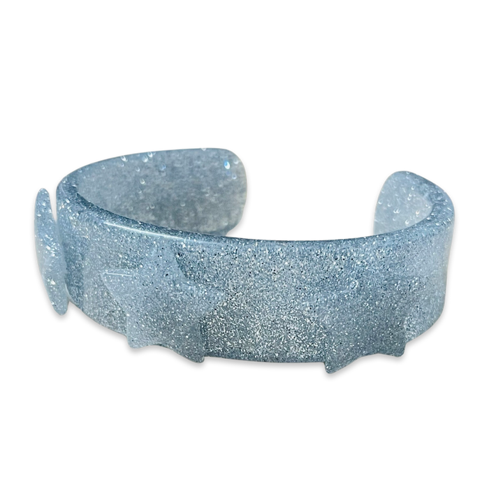 Glitter Star Wide Cuff Bracelet