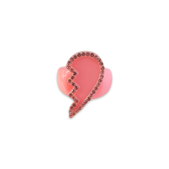 BFF Crystal Broken Hearts Ring