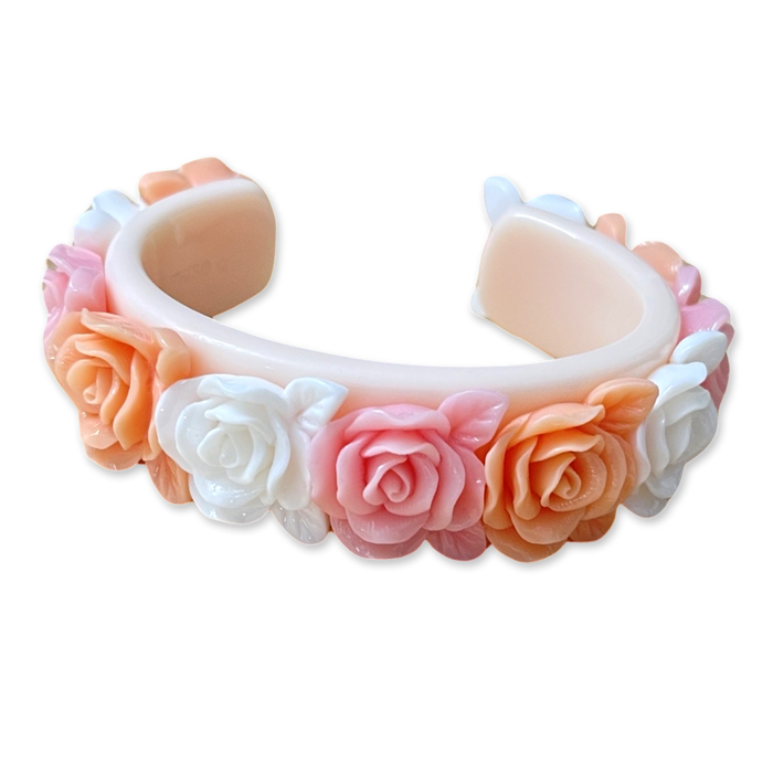 Rose Bouquet Wide Cuff