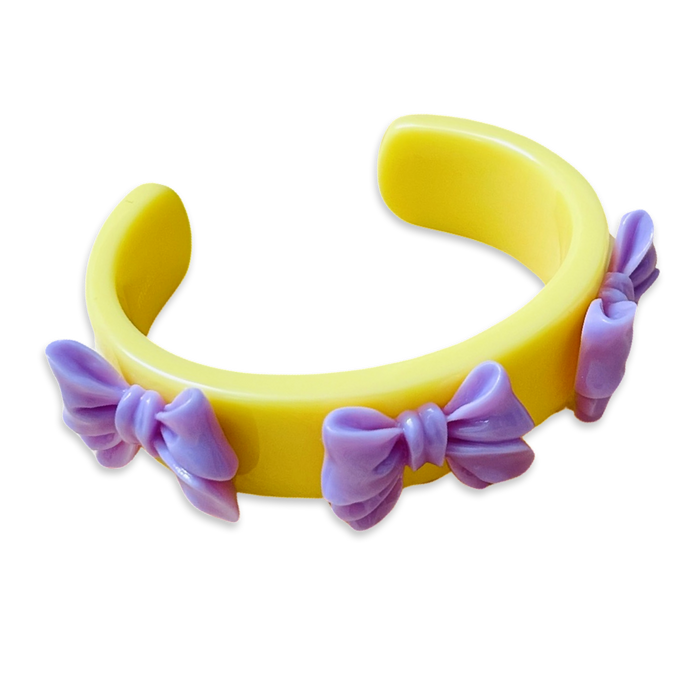 Jumbo Bow Wide Cuff Bracelet