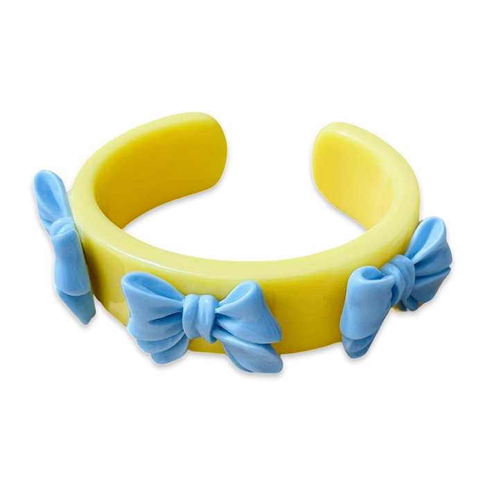 Jumbo Bow Wide Cuff Bracelet