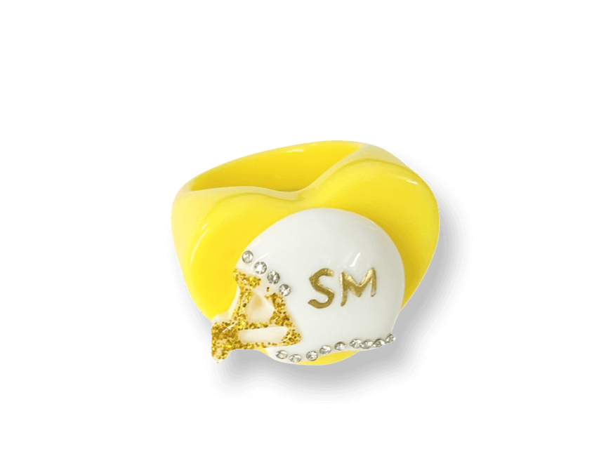 Crystal Helmet Ring