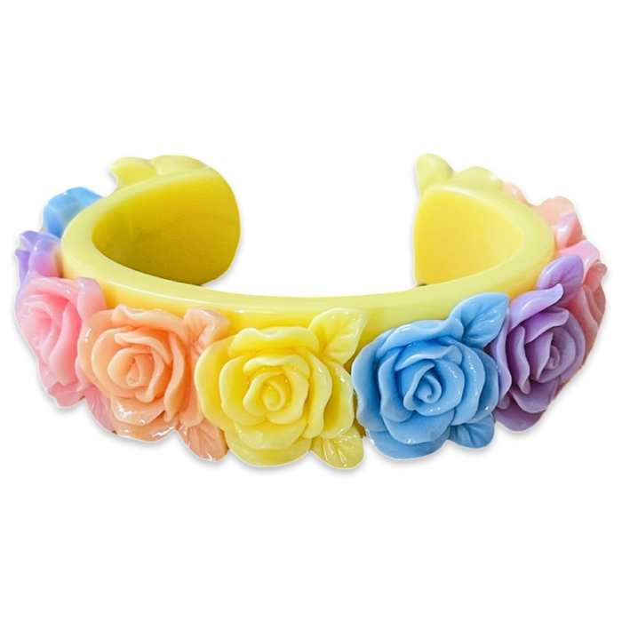 Rose Bouquet Wide Cuff