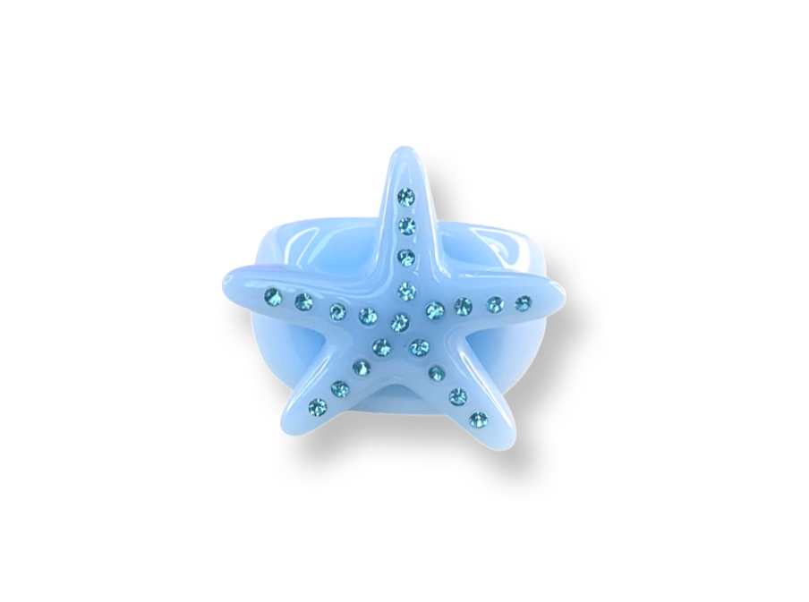 Crystal Starfish Ring