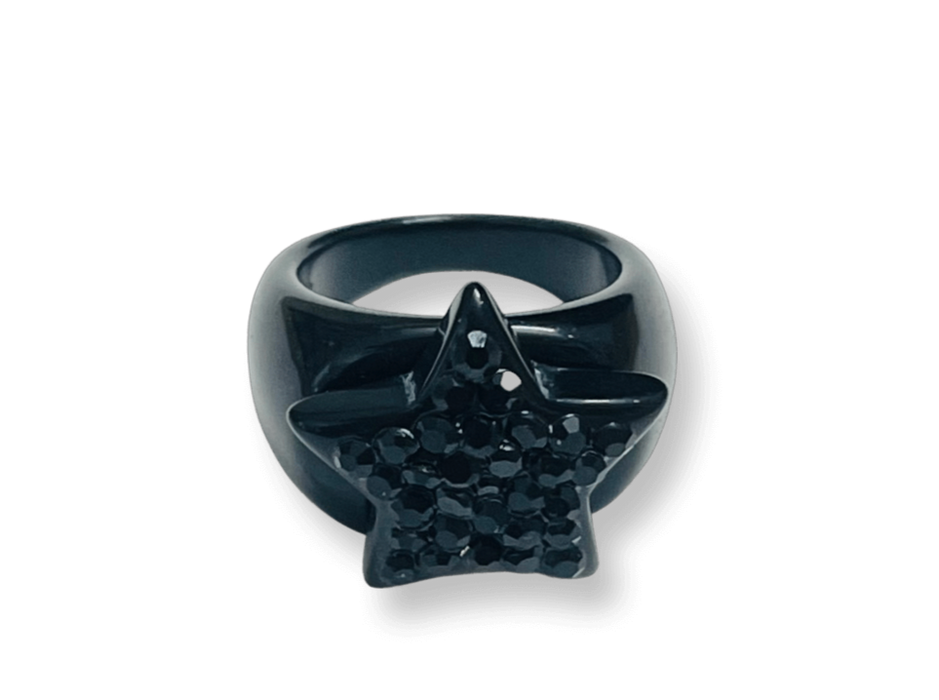 Classic Crystal Star Ring