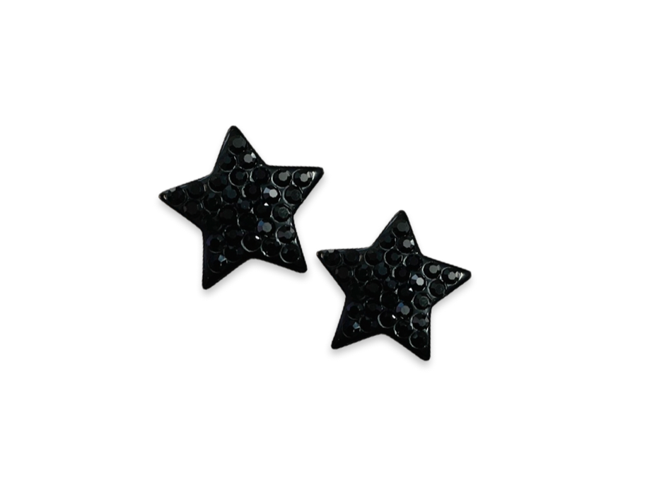 Large Crystal Star Statement Stud Earrings
