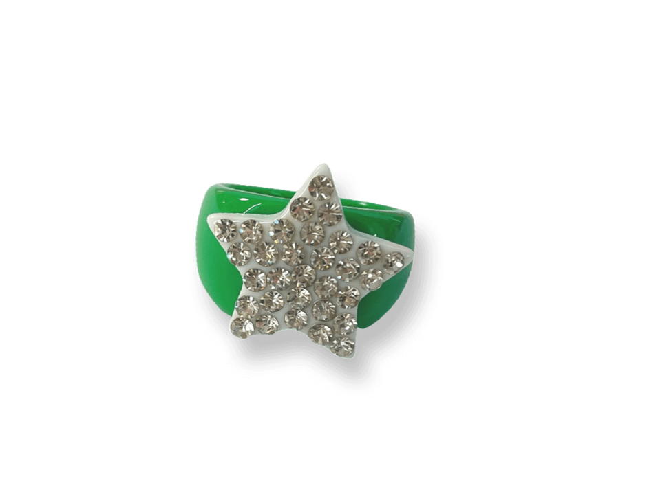 Classic Crystal Star Ring