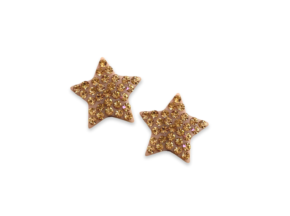 Large Crystal Star Statement Stud Earrings