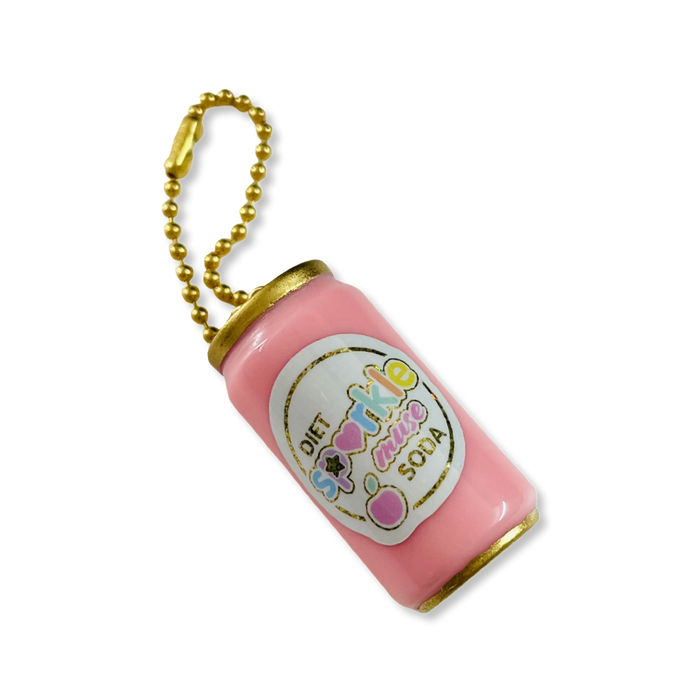 Diet Sparklemuse Soda Can Keychain Charm