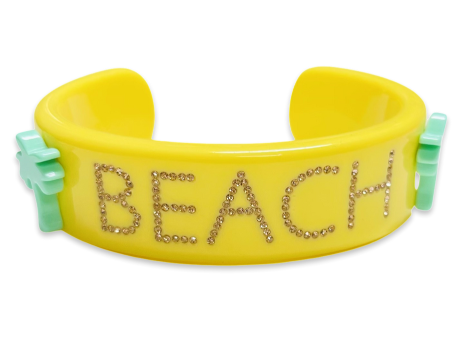 Crystal Beach Wide Cuff Bracelet
