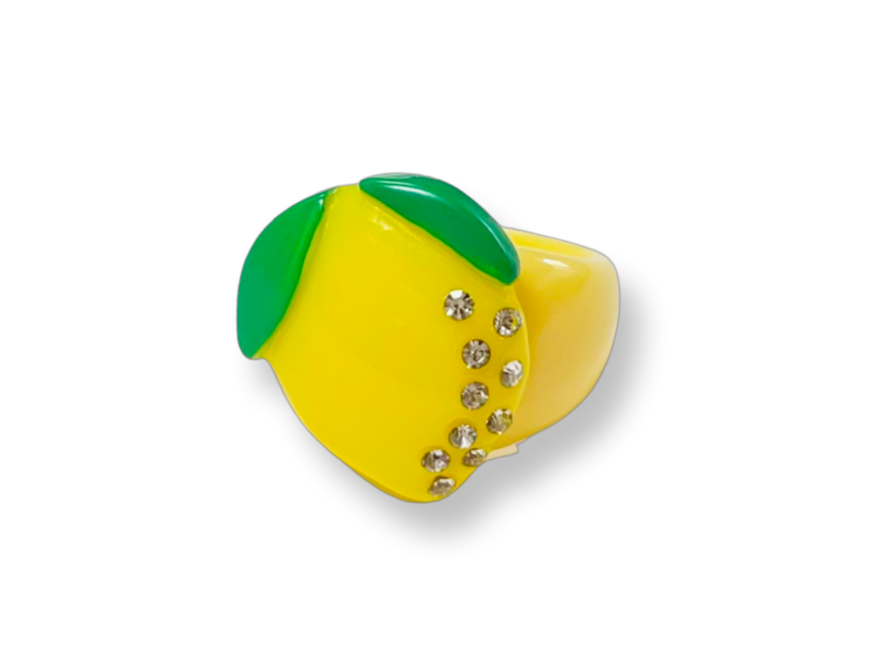 Crystal Lemon Ring