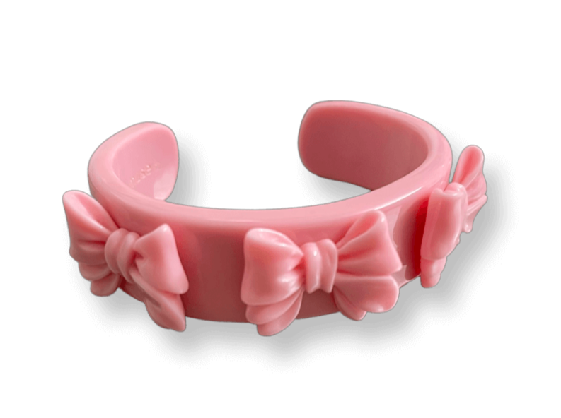 Jumbo Bow Wide Cuff Bracelet