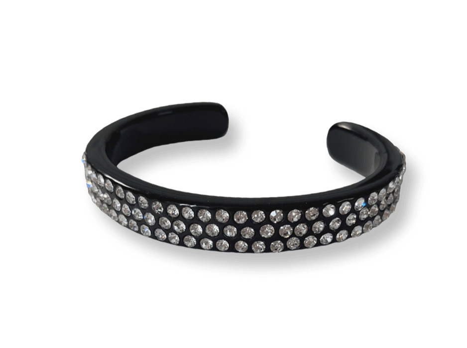 Thin Crystal Encrusted Cuff Bracelet