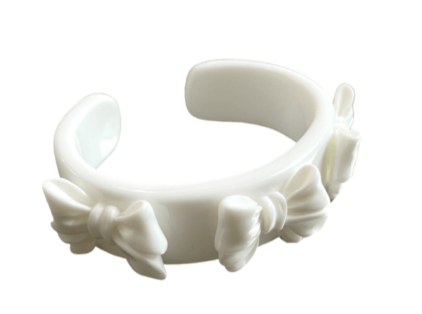 Jumbo Bow Wide Cuff Bracelet