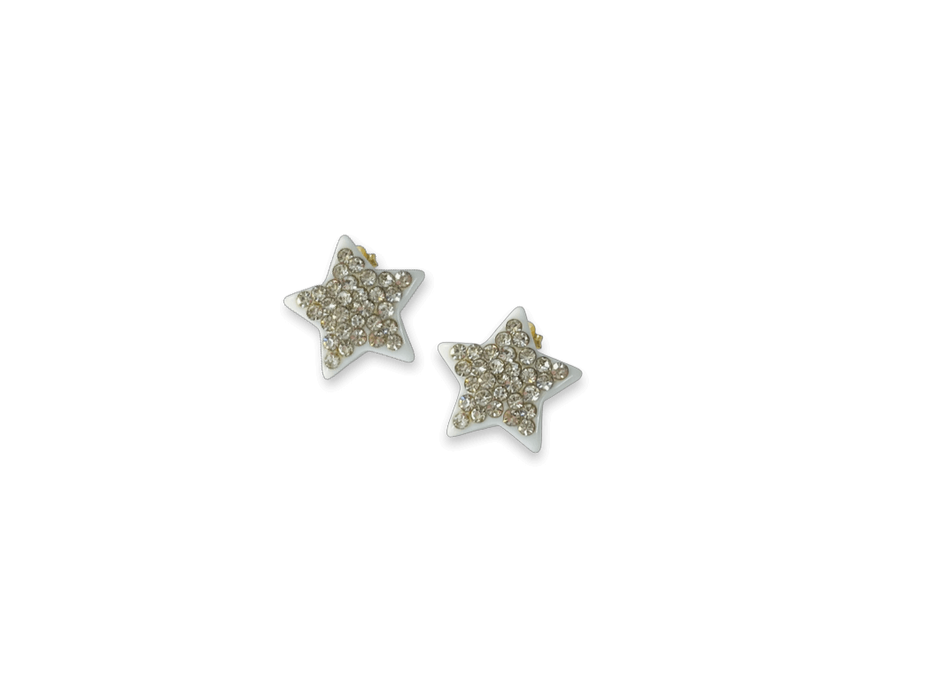 Small Crystal Star Statement Stud Earrings