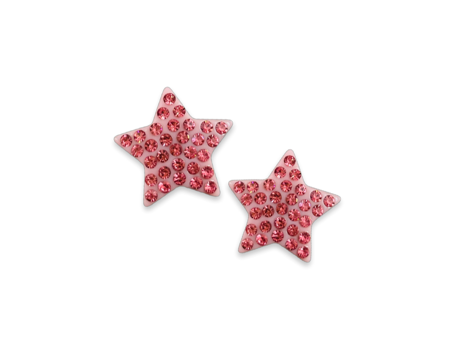 Large Crystal Star Statement Stud Earrings