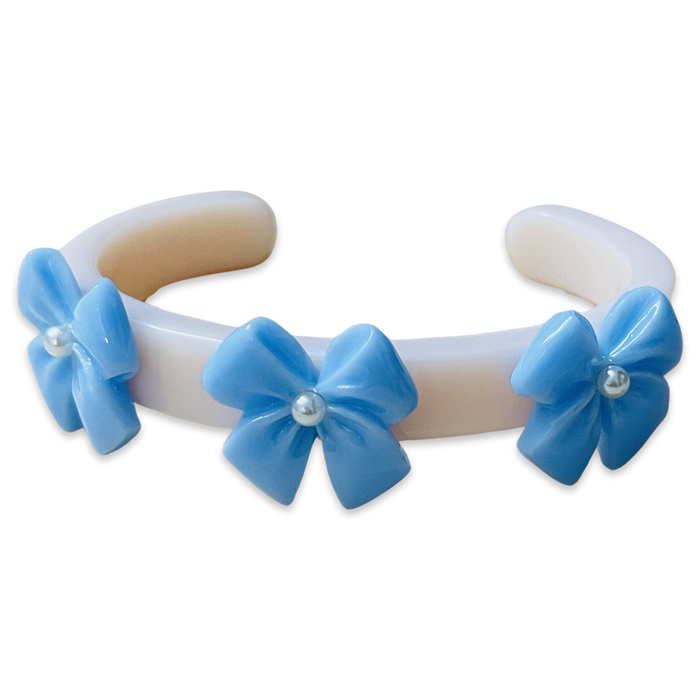 Pearl Bow Thin Cuff