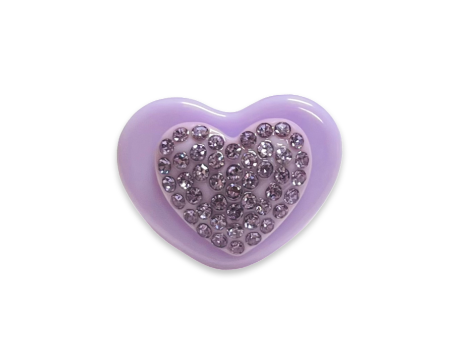 Heart Base Crystal Heart Ring