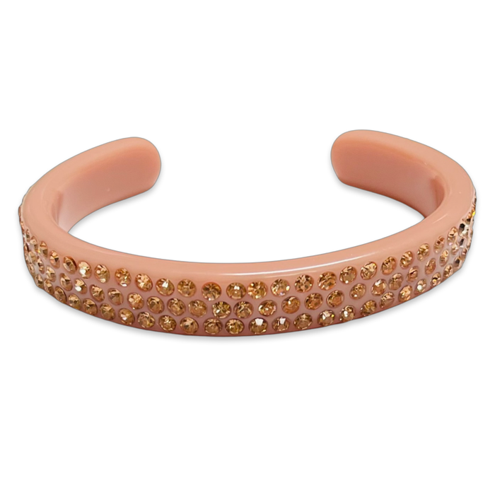 Thin Crystal Encrusted Cuff Bracelet