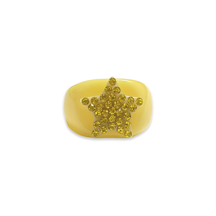 Classic Crystal Star Ring