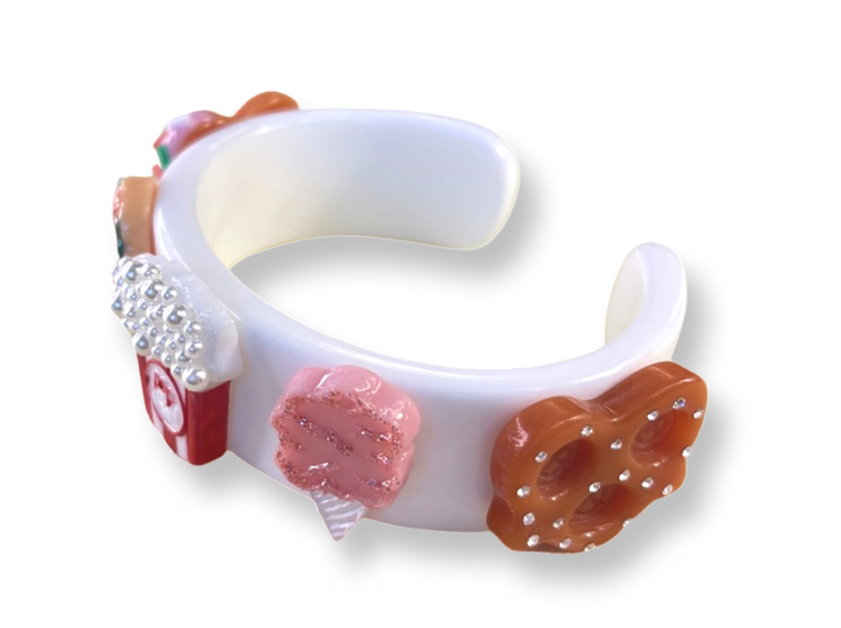 Popcorn Cotton Candy Wide Cuff Bracelet