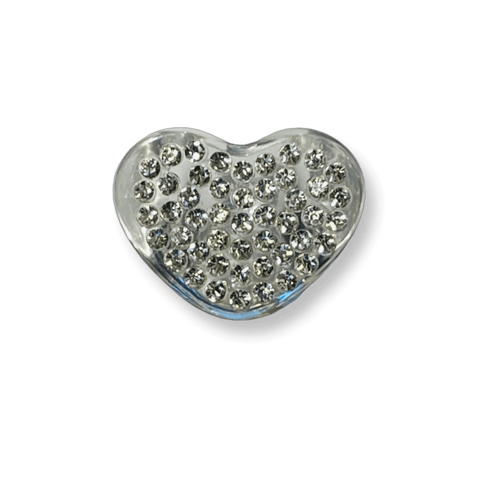 Crystal Encrusted Heart Ring
