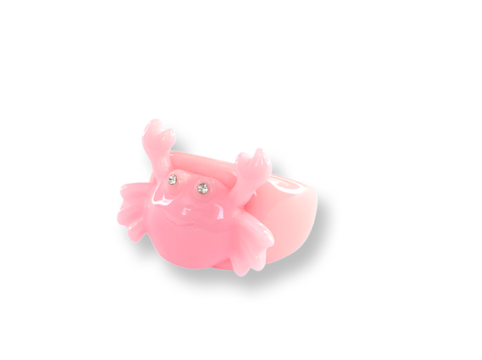 Crystal Crab Classic Ring