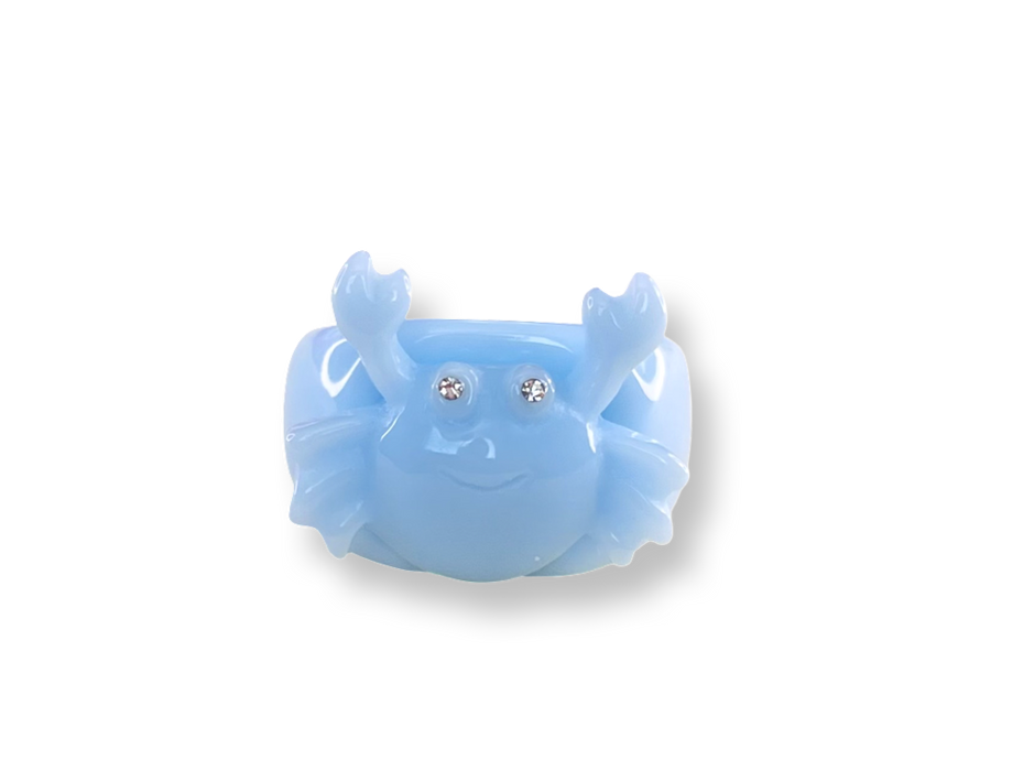 Crystal Crab Classic Ring