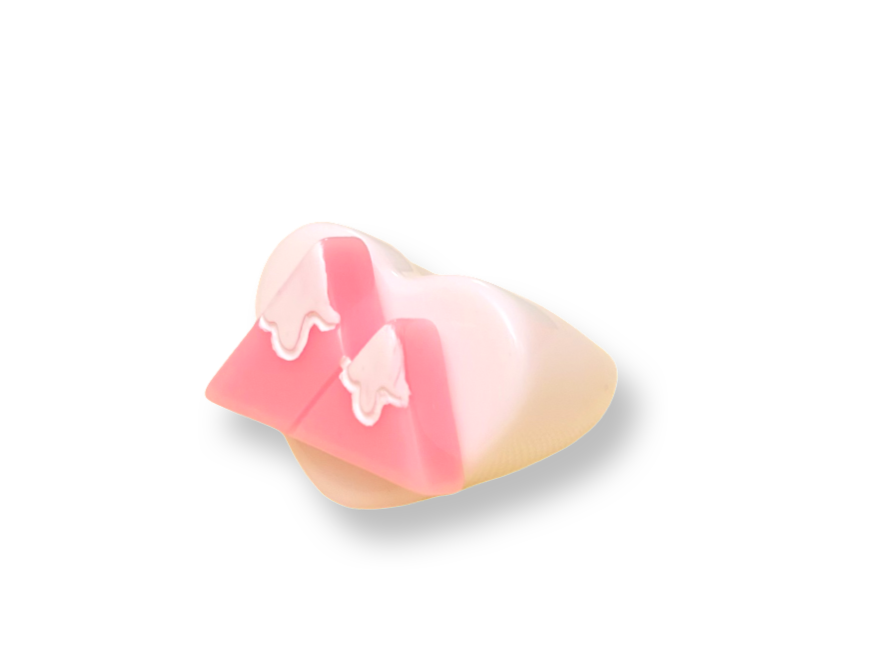 Pink Mountains Heart Ring