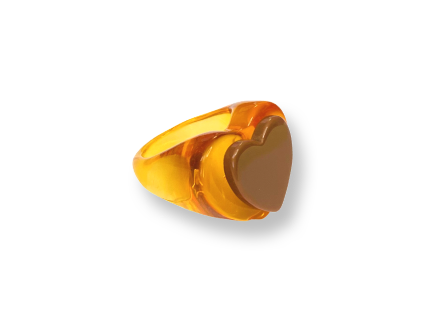 Heart Orange Tea Ring