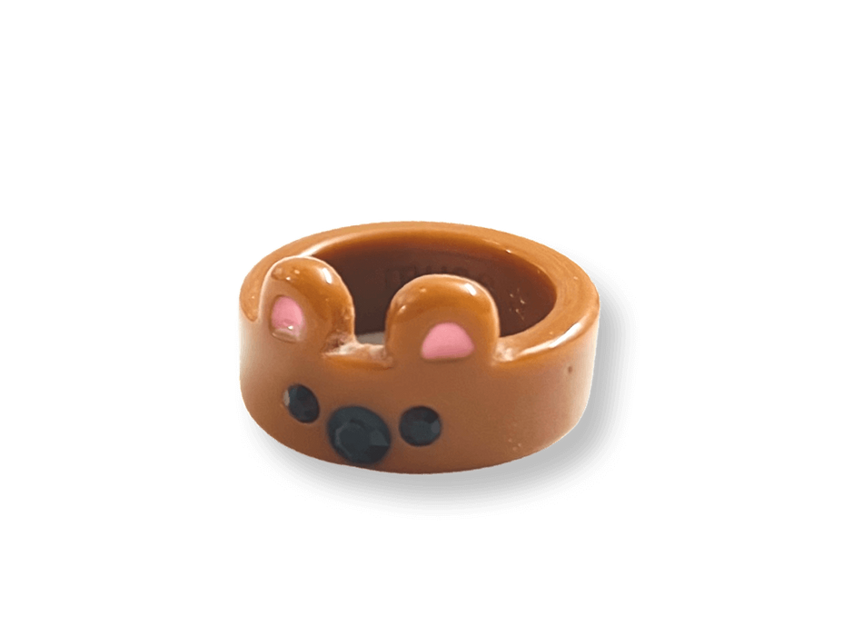 Crystal Teddy Bear Band Ring