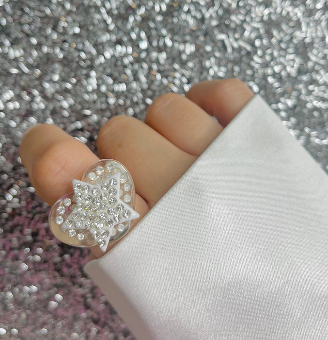I Heart Star Struck Pave Ring
