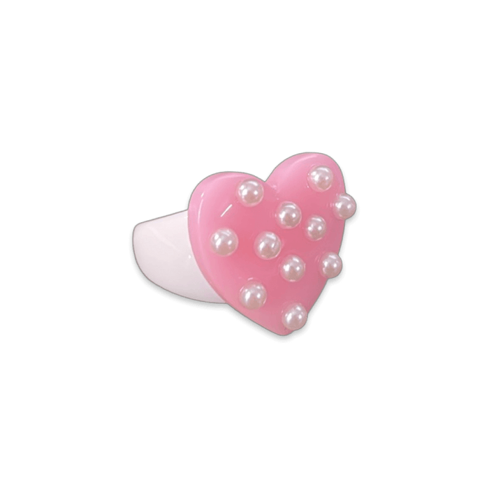 Pearl Polka Dot Heart Classic Ring